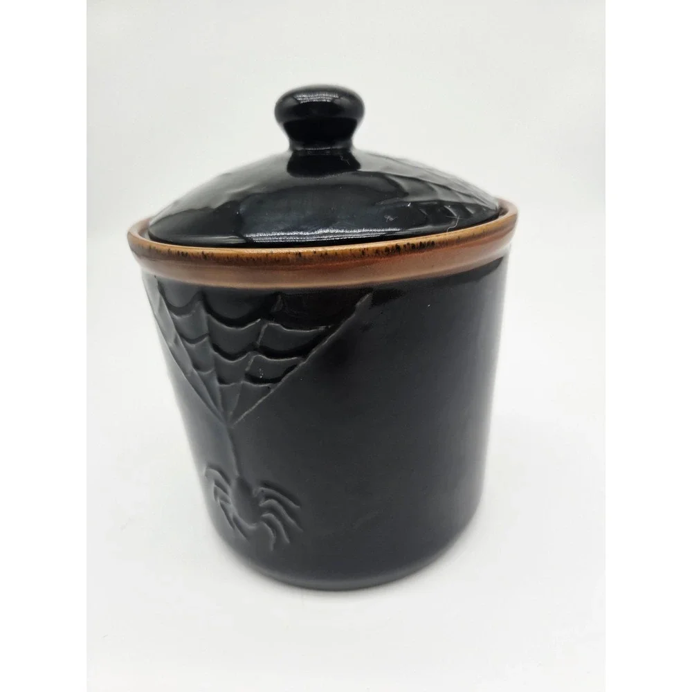 Boney‎ Bunch HALLOWEEN 2016 YANKEE CANDLE Wicked Good Cookie Jar Canister Spider